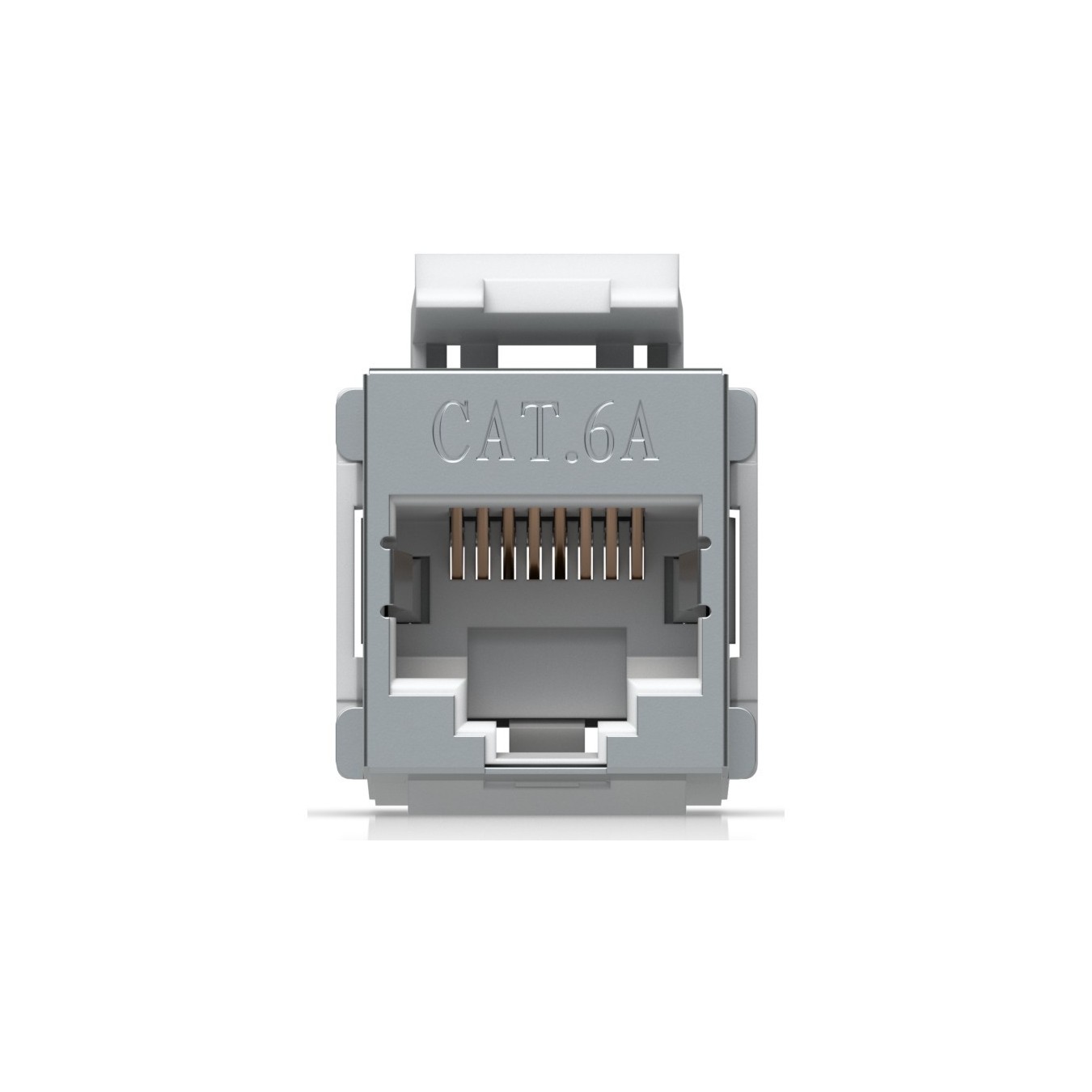 Ubiquiti Cat6A Keystone Coupler - UACC-Keystone-Coupler-C6A - Flat, Stainless steel, RJ-45 to RJ-45, Female-Female, Cat6a