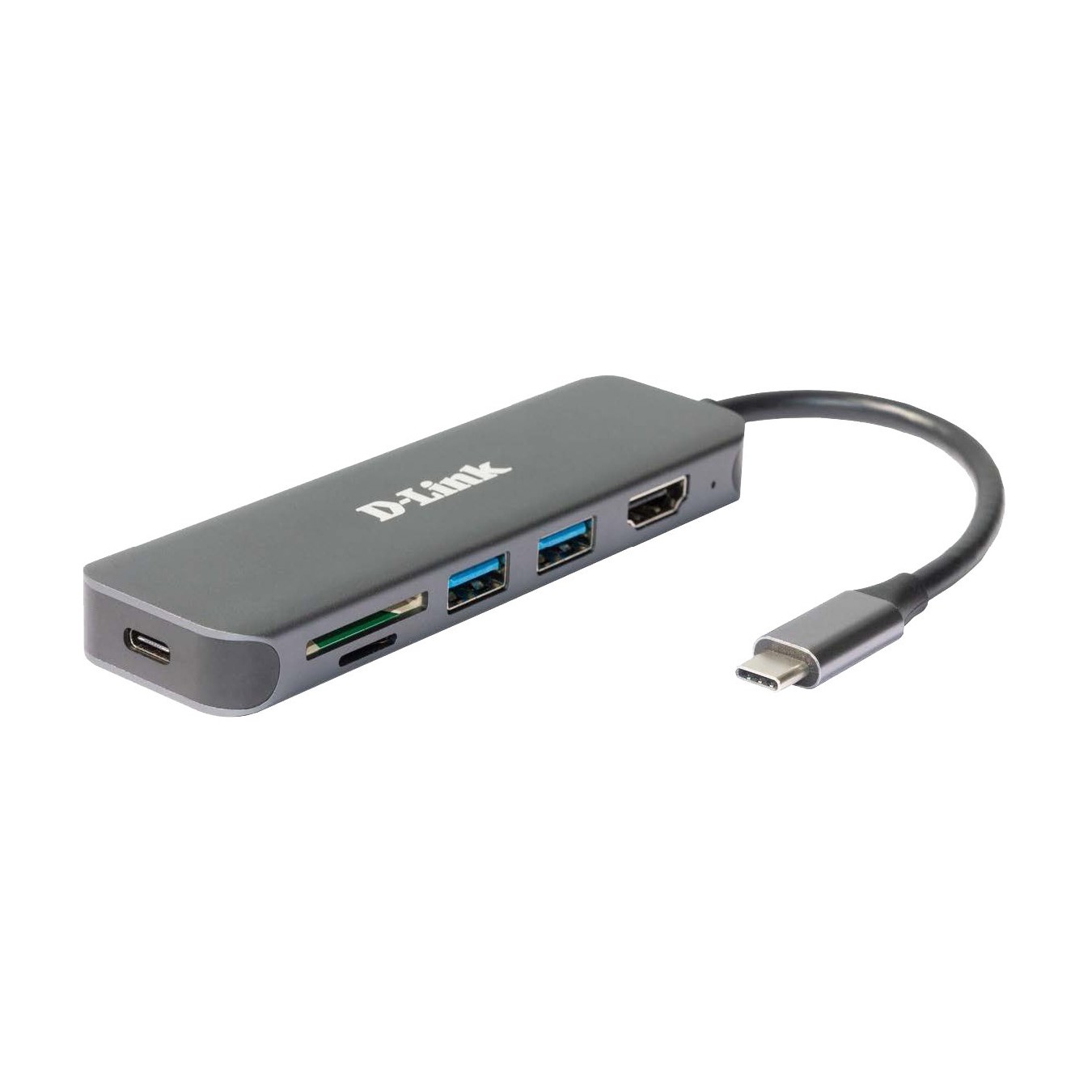 D-Link DUB-2327 6-in-1 USB-C Hub with HDMI - DUB-2327 - Grey — Buy in Cyprus with Fast Delivery