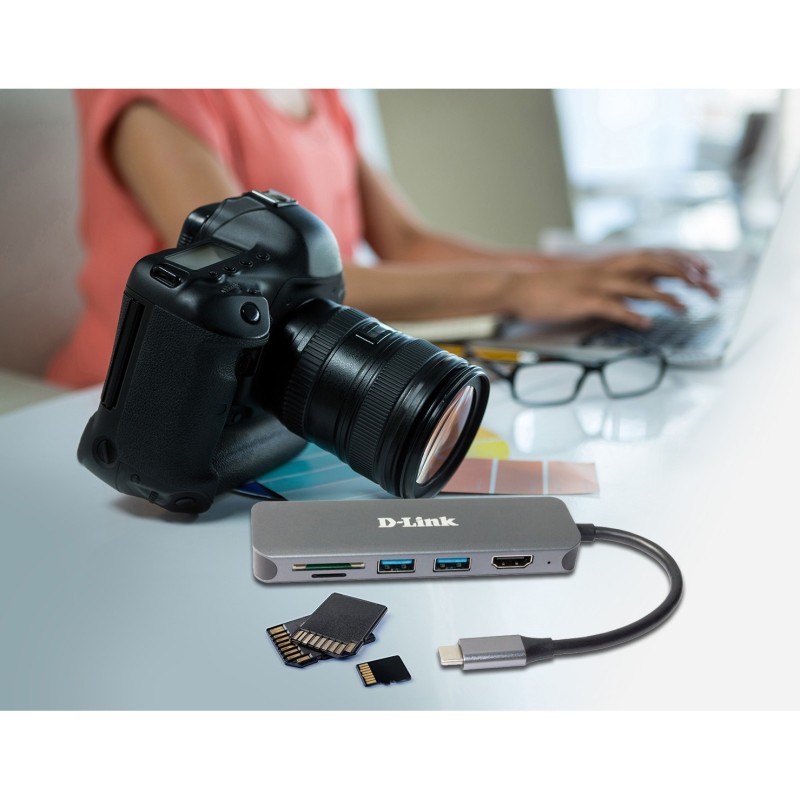 Buy D-Link DUB-2327 6-in-1 USB-C Hub with HDMI - DUB-2327 - Grey in Cyprus, Nicosia, Limassol, Larnaka, Pafos