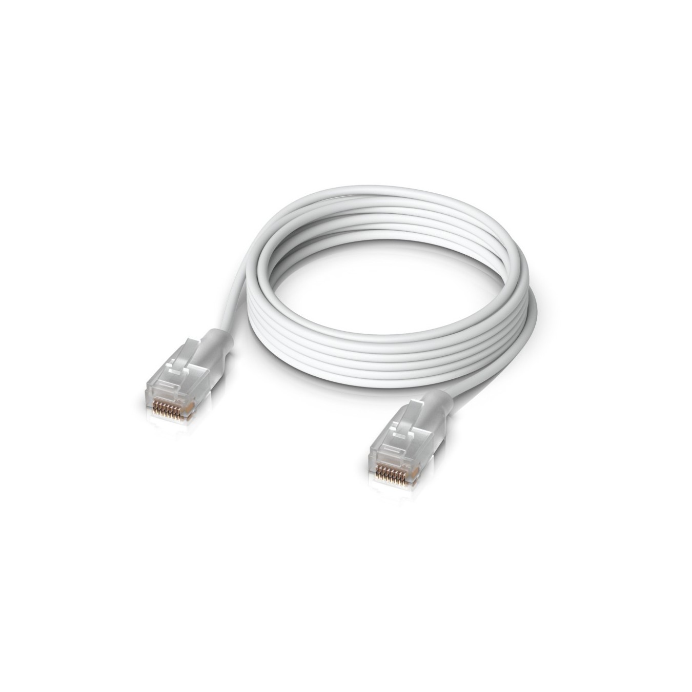 Ubiquiti UniFi Etherlighting Patch Cable - UACC-Cable-Patch-EL-2M-W - Cat6, 2 m, RJ-45, PoE++ (4PPoE), Translucent White