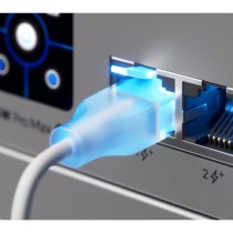 Ubiquiti UniFi Etherlighting Patch Cable - UACC-Cable-Patch-EL-2M-W - Cat6, 2 m, RJ-45, PoE++ (4PPoE), Translucent White