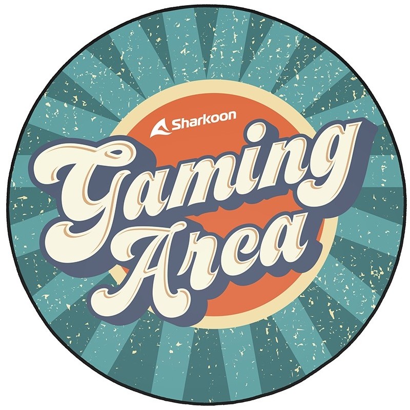 Buy Sharkoon SFM11 Gaming Area Chair Mat - SFM11 - Green & Yellow, 1200x1200x5 m... in Cyprus, Nicosia, Limassol, Larnaka, Pafos