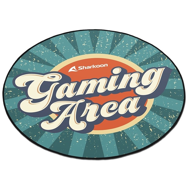 Buy Sharkoon SFM11 Gaming Area Chair Mat - SFM11 - Green & Yellow, 1200x1200x5 m... in Cyprus, Nicosia, Limassol, Larnaka, Pafos