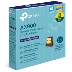Buy TP-Link WL-USB TX10UB Nano - TX10UB - Black, USB 2.0, Bluetooth 5.3, 600 Mbps in Cyprus, Nicosia, Limassol, Larnaka, Pafos