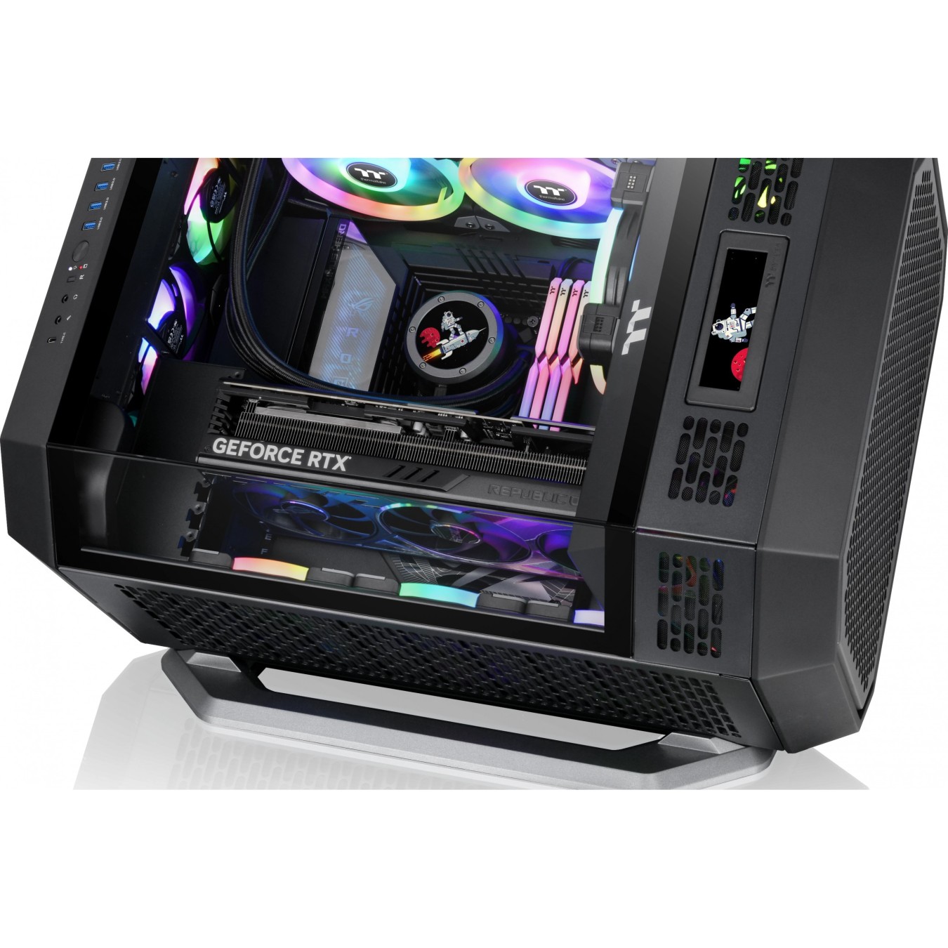 Thermaltake AC-076-ON1NAN-A1 Chassis Stand Kit - Black Tower 600 Horizontal Display | Armenius Store