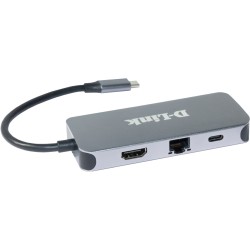 Buy 6-in-1 USB-C Hub with HDMI & Gigabit Ethernet - DUB-2335 - Grey, 3x USB-A, 1... in Cyprus, Nicosia, Limassol, Larnaka, Pafos