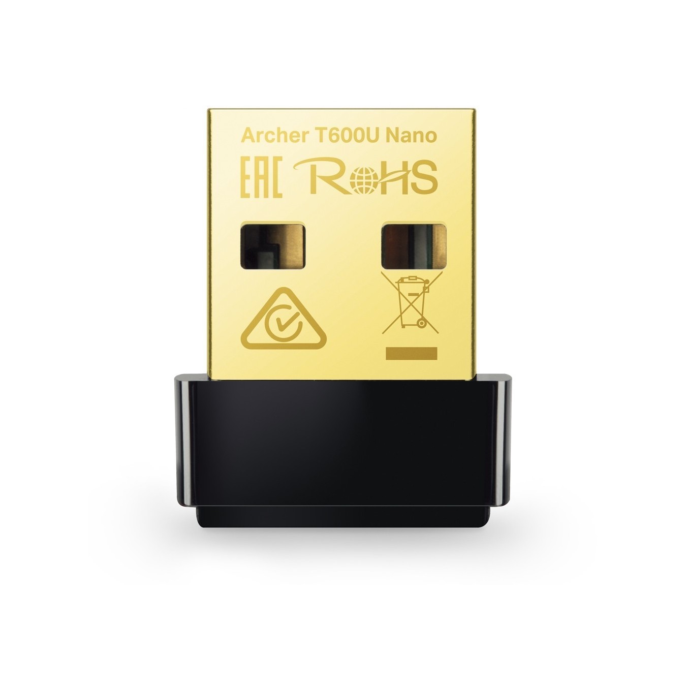TP-Link Archer T600U Nano - T600U Nano - USB Wireless AC600 Adapter, 2.4-5 GHz, USB 2.0, Black