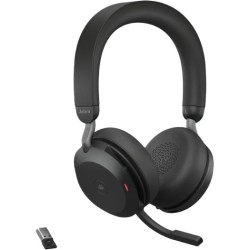 Jabra Evolve2 75 75UCSTENG MS Teams USB-C Desk Stand On-Ear Headset (Black) (Boxed) — Buy in Cyprus with Fast Delivery