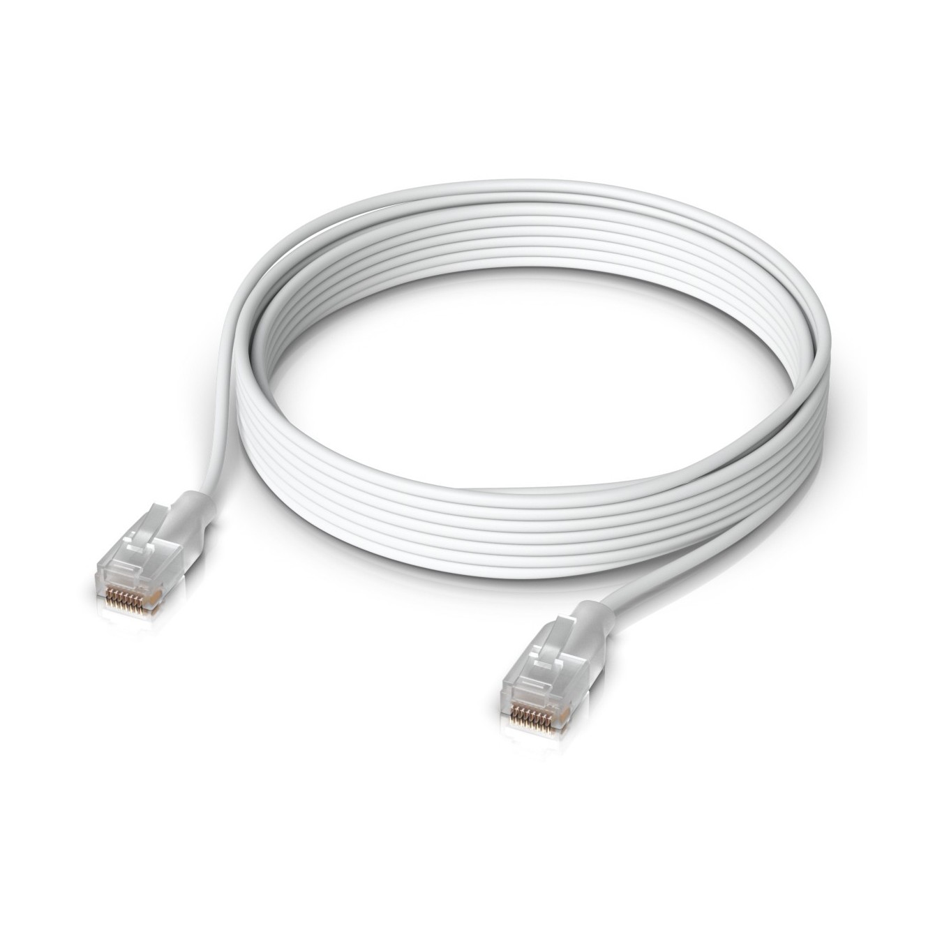 Ubiquiti UniFi Etherlighting Patch Cable - UACC-Cable-Patch-EL-5M-W - Cat6, 5 m, RJ-45, Straight, White/Translucent