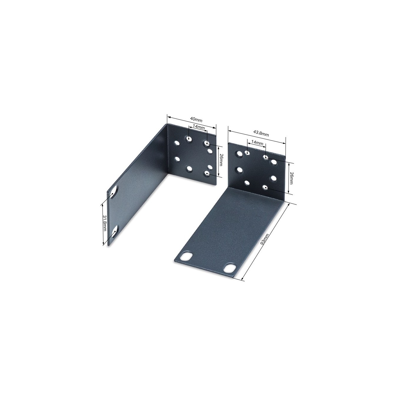 TP-Link Omada Rack-mount Bracket Kit for 13-inch Switches - Black — Buy in Cyprus with Fast Delivery