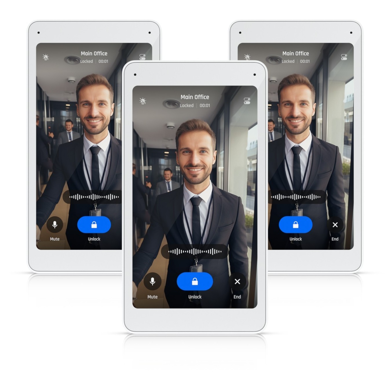 Ubiquiti UniFi Access Intercom Viewer - UA-Intercom-Viewer-3 - White, 5" Touch Display, PoE, 3-pack