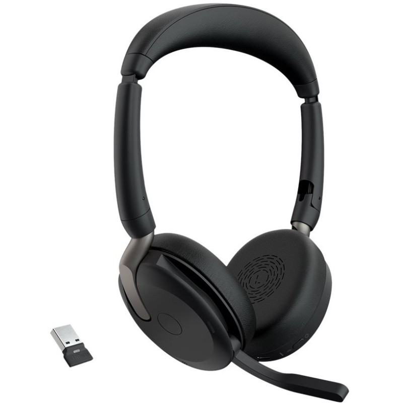Buy Jabra Evolve2 65 Flex UC Stereo headset, wired/wireless with Link380a UC - E... in Cyprus, Nicosia, Limassol, Larnaka, Pafos