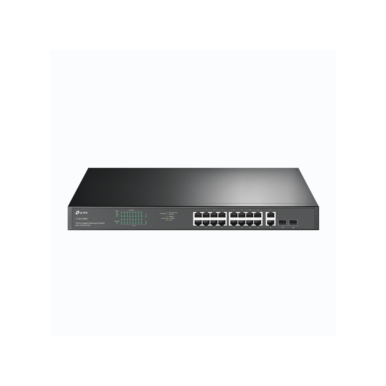 TP-LINK SG1218MP - SG1218MP - 18-Port Gigabit Rackmount PoE+ Switch, 1U, Black — Buy in Cyprus with Fast Delivery