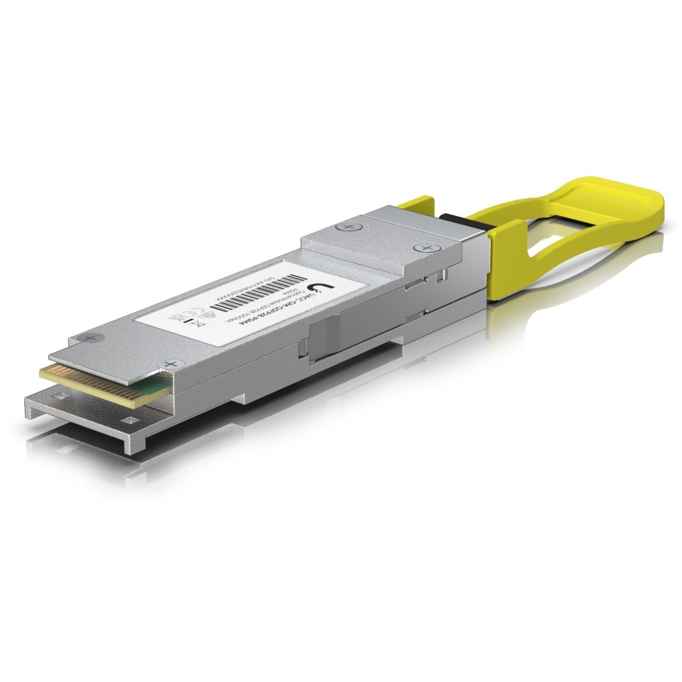 Ubiquiti QSFP28 Module 100G PSM4 - UACC-OM-QSFP28-PSM4 - QSFP28, SMF, MPO-12, 2km, 1310nm, Grey/Yellow