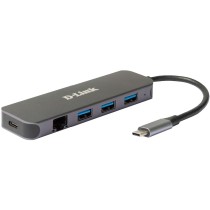 D-Link 5-in-1 USB-C Hub with Gigabit Ethernet - DUB-2334 - Grey, 60W PD — Buy in Cyprus with Fast Delivery