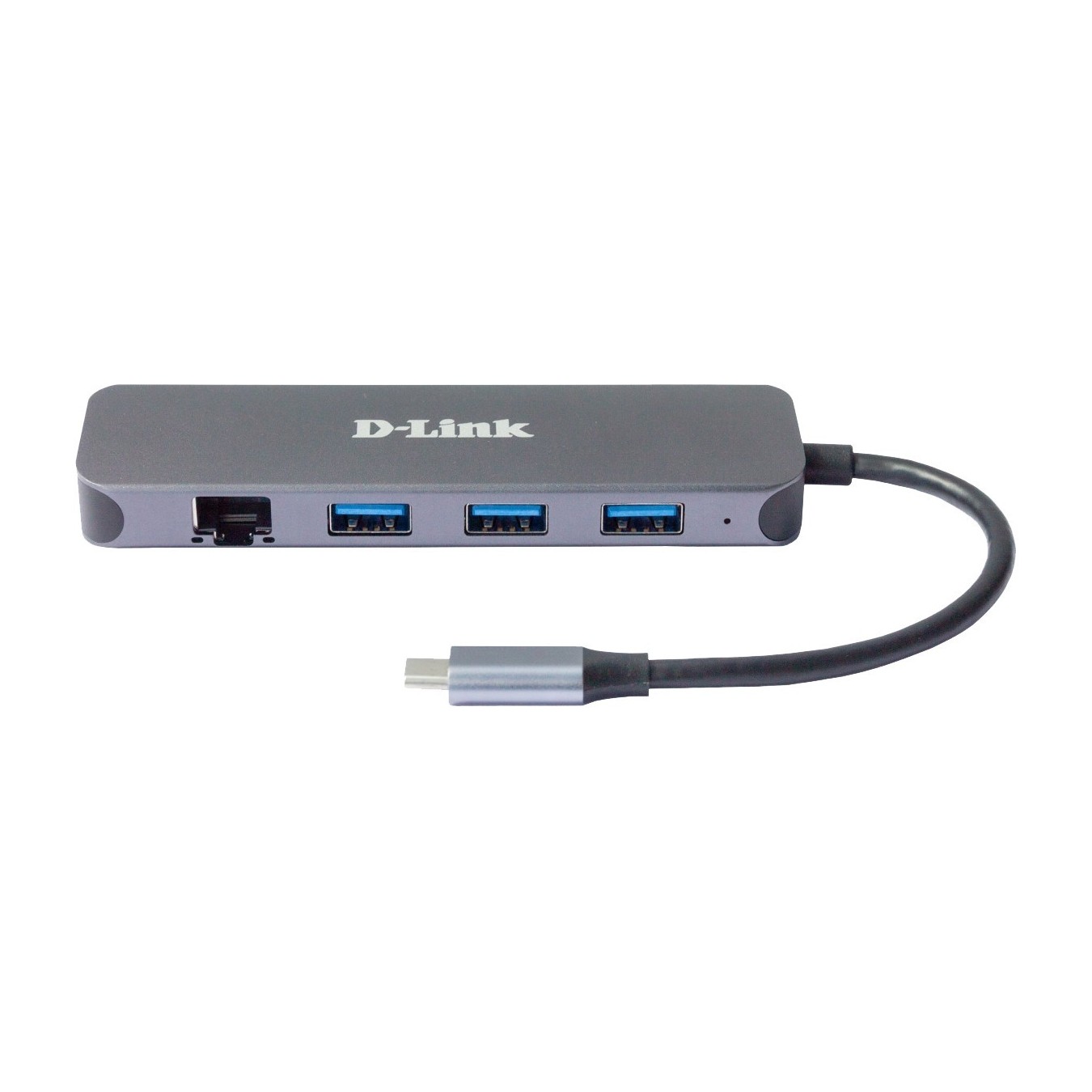 D-Link 5-in-1 USB-C Hub with Gigabit Ethernet - DUB-2334 - Grey, 60W PD — Buy in Cyprus with Fast Delivery