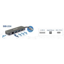 D-Link 5-in-1 USB-C Hub with Gigabit Ethernet - DUB-2334 - Grey, 60W PD — Buy in Cyprus with Fast Delivery
