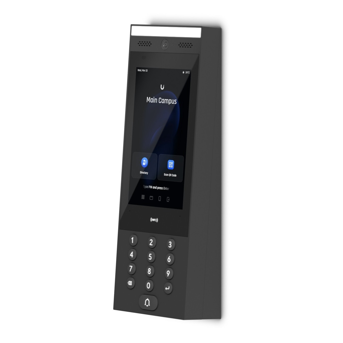 Ubiquiti Access Intercom Surface Angle Mount Accessory 5° - UACC-Intercom-SAM - (Black, Surface/Wall Mount)