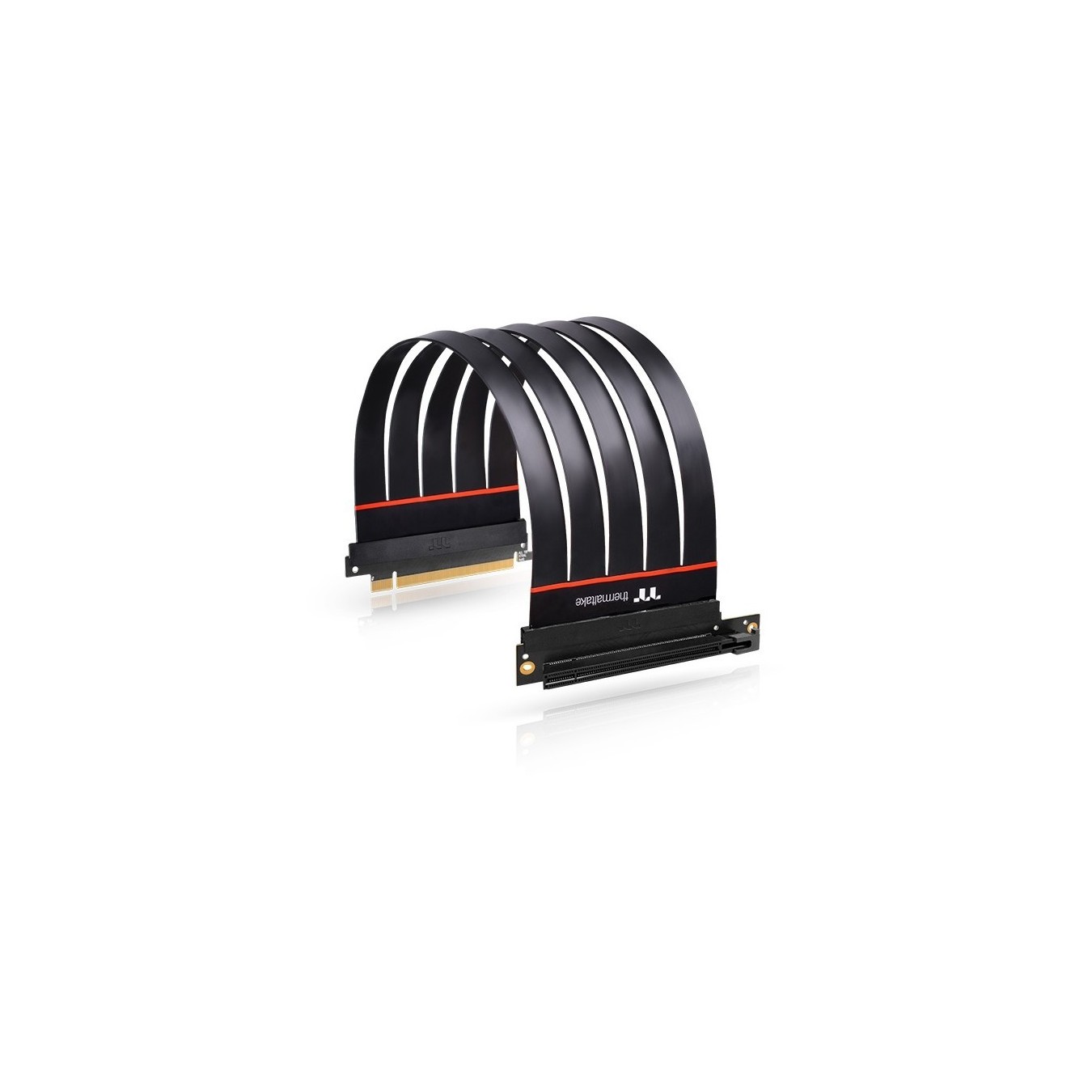 Thermaltake PCIe Extender 90° Black 30cm - (Color Black, Length 30 cm, 90° angle, PCIe x16 Gen 4)