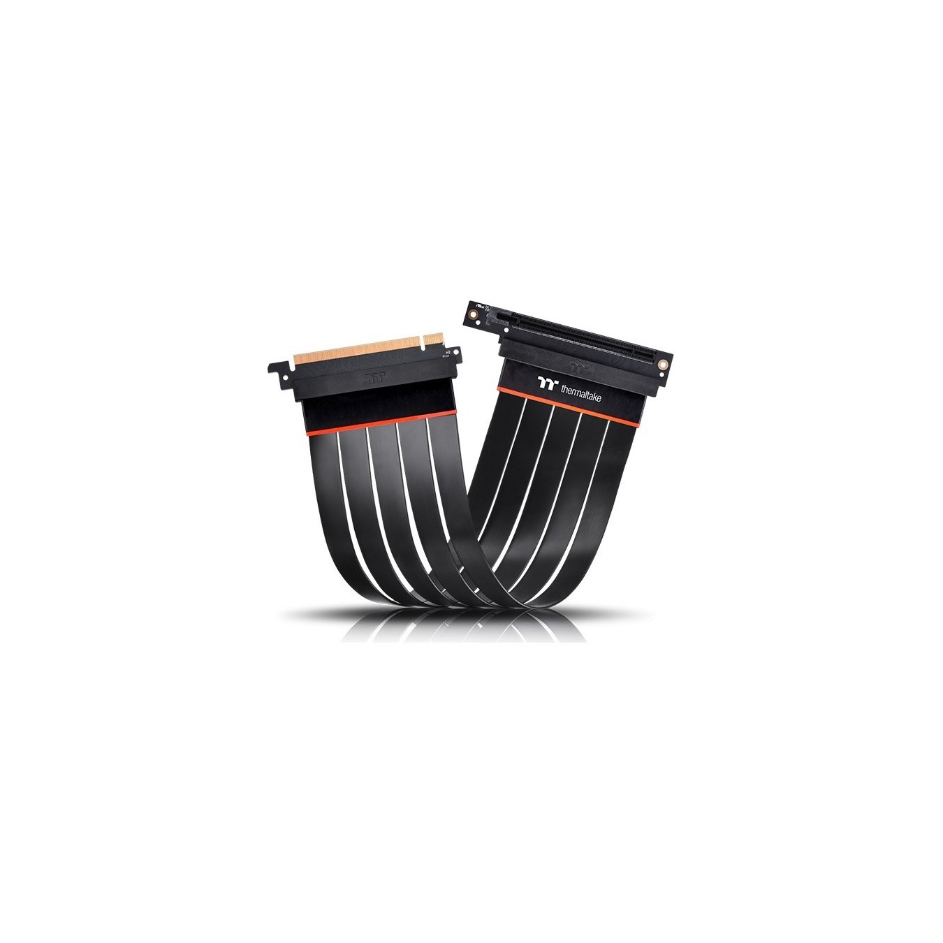 Thermaltake PCIe Extender 90° Black 30cm - (Color Black, Length 30 cm, 90° angle, PCIe x16 Gen 4)