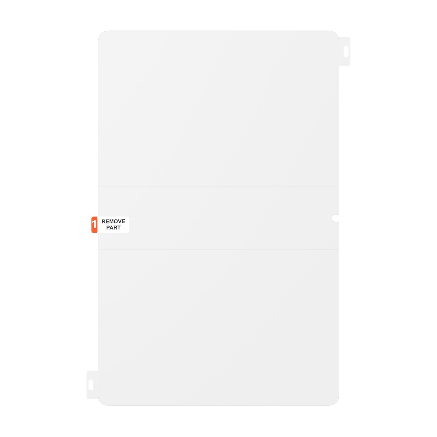 Samsung Anti-Glare Screen Protector for Galaxy Tab S10 FE+ - Frameless, Transparent, Cleaning Kit