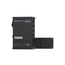 Teltonika TSW040 Unmanaged 8-Port PoE+ Switch - TSW040 - 8x Fast Ethernet, 240W PoE Budget, 48V, Black, Aluminium