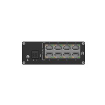 Teltonika TSW040 Unmanaged 8-Port PoE+ Switch - TSW040 - 8x Fast Ethernet, 240W PoE Budget, 48V, Black, Aluminium