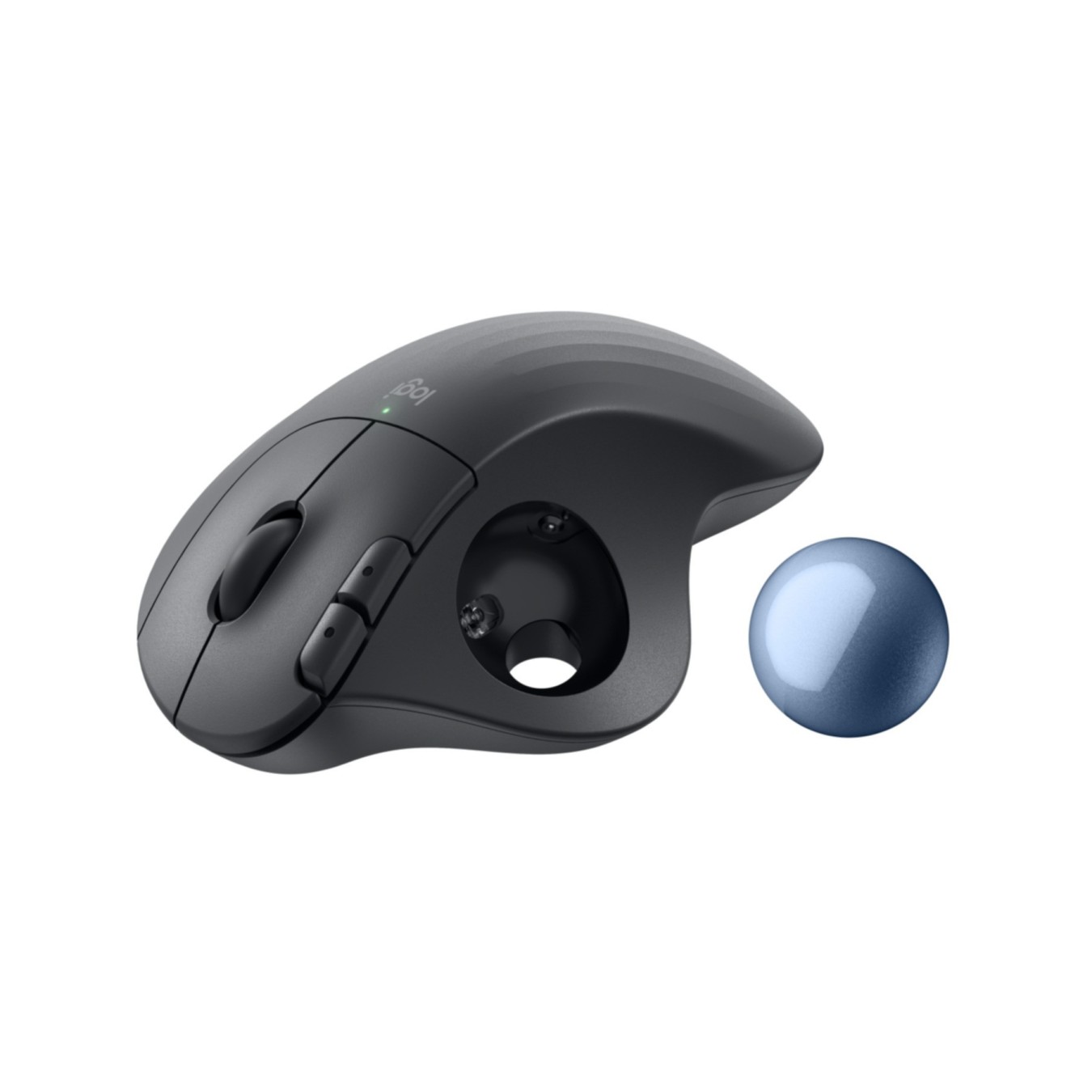 Logitech ERGO M575S Wireless Trackball - 910-007029 - Ergonomic Right-Hand Graphite, Bluetooth & RF, 2000 DPI