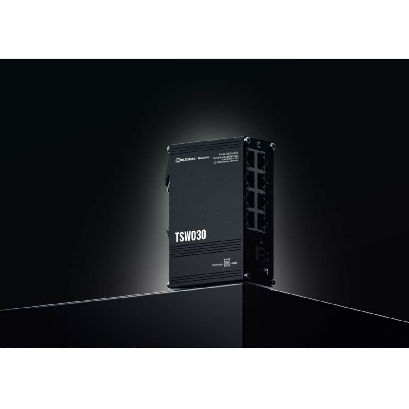 Teltonika TSW030 Unmanaged Ethernet Switch 8x100 Mbps - TSW030 - Black — Buy in Cyprus with Fast Delivery