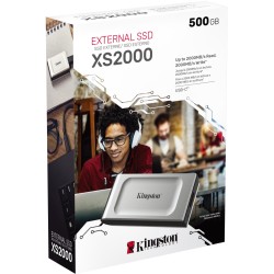 Buy Kingston XS2000 500GB Portable NVMe SSD - XS2000 - USB-C Gen2, 2000 MB/s, Bl... in Cyprus, Nicosia, Limassol, Larnaka, Pafos