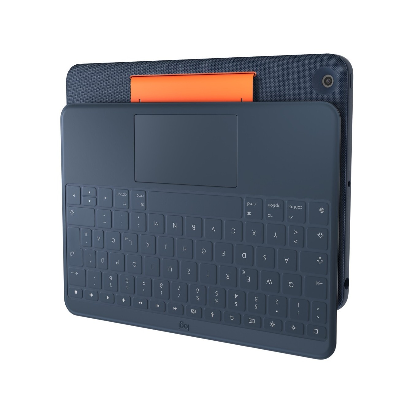 Logitech Rugged Combo 3 Touch - Blue - Rugged keyboard case with trackpad for iPad 7th-9th gen