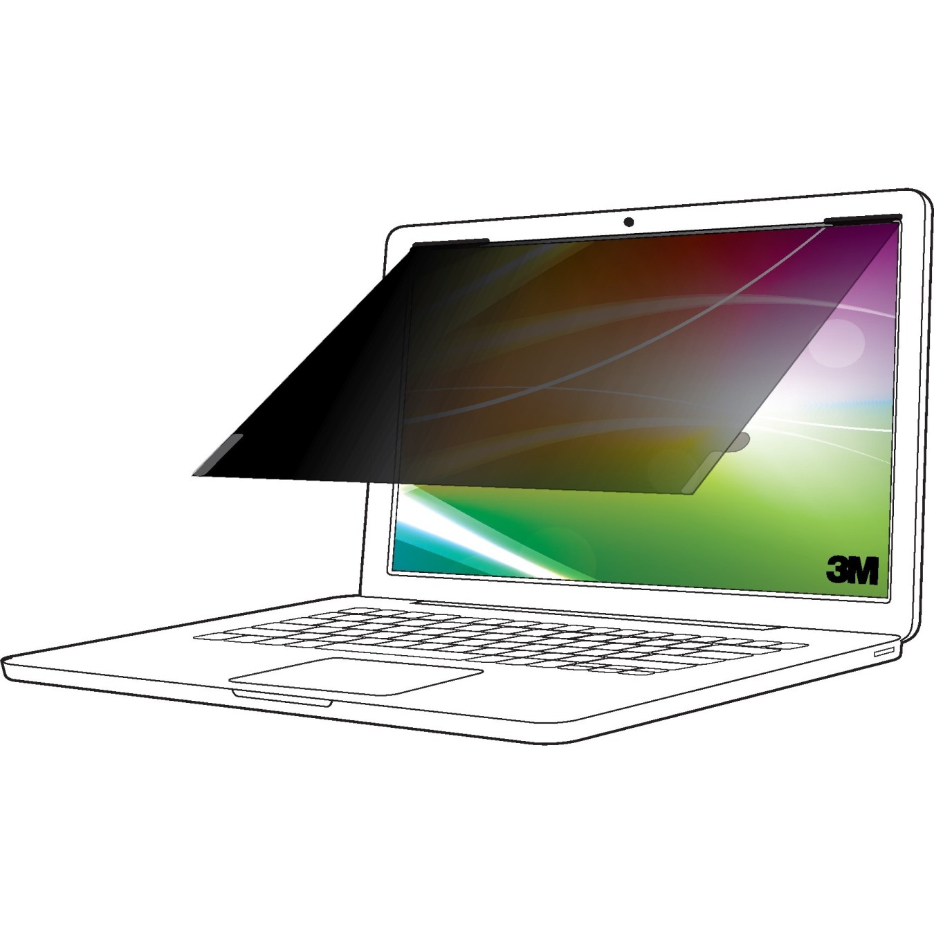 3M Privacy Filter for 13.3-inch Laptops 16:9 - BP133W9B - Frameless, Anti-glare — Buy in Cyprus with Fast Delivery