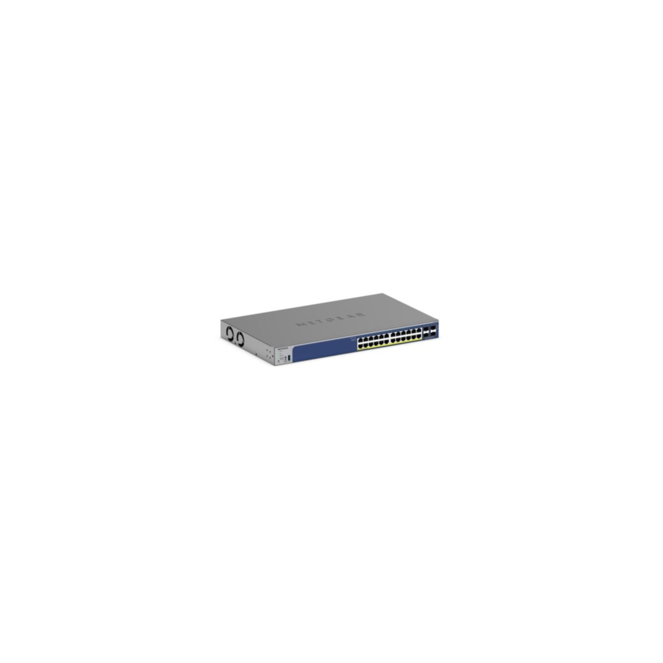 NETGEAR Switch 24-port 10/100/1000 - GS728TXP-300EUS - Black, L2/L3 Managed, 4x SFP+, PoE, Rackmount