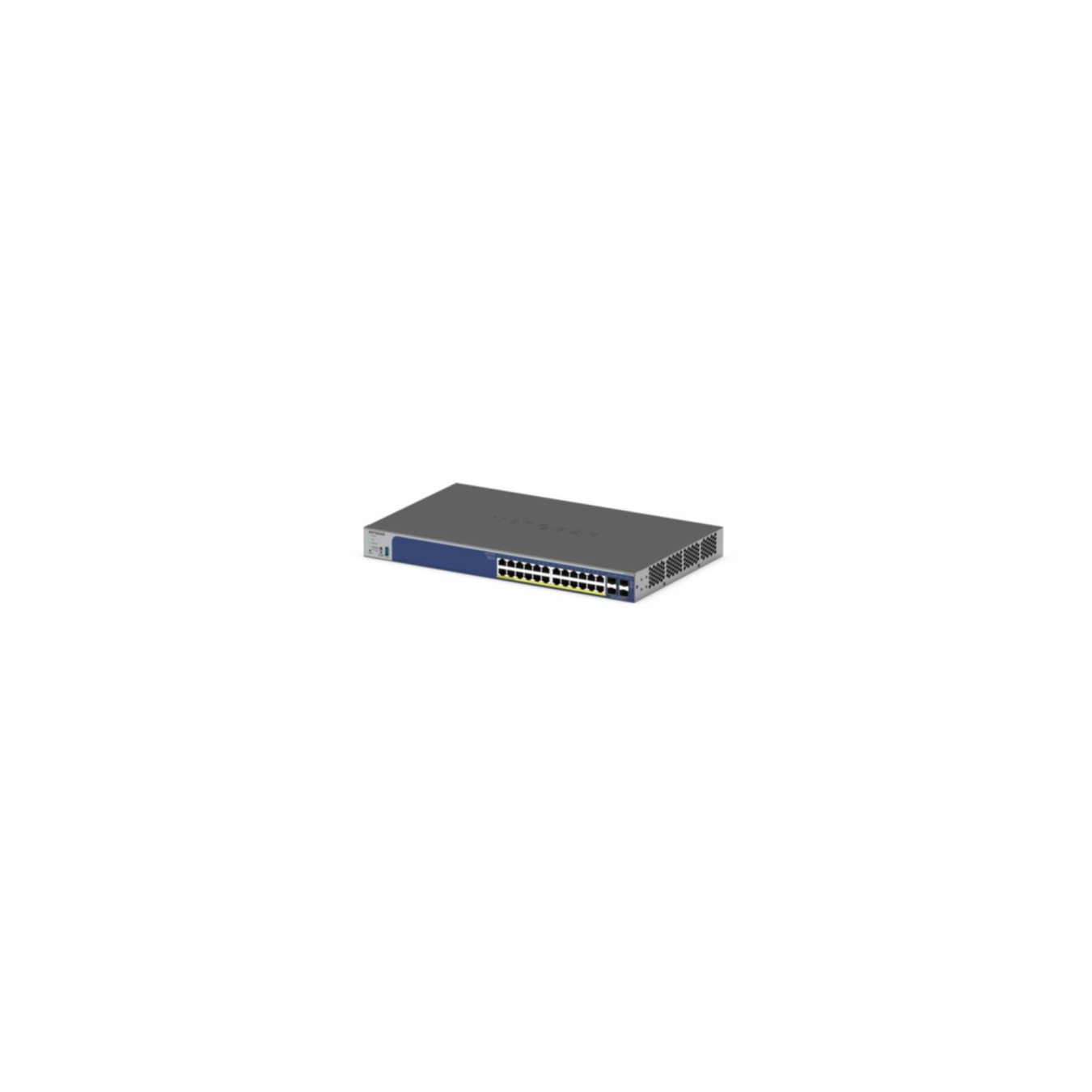 NETGEAR Switch 24-port 10/100/1000 - GS728TXP-300EUS - Black, L2/L3 Managed, 4x SFP+, PoE, Rackmount
