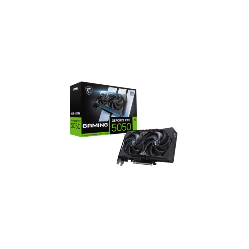 Buy MSI GeForce RTX 5050 Gaming OC - Black, 8GB GDDR6, 2632MHz Boost, PCIe 5.0 in Cyprus, Nicosia, Limassol, Larnaka, Pafos
