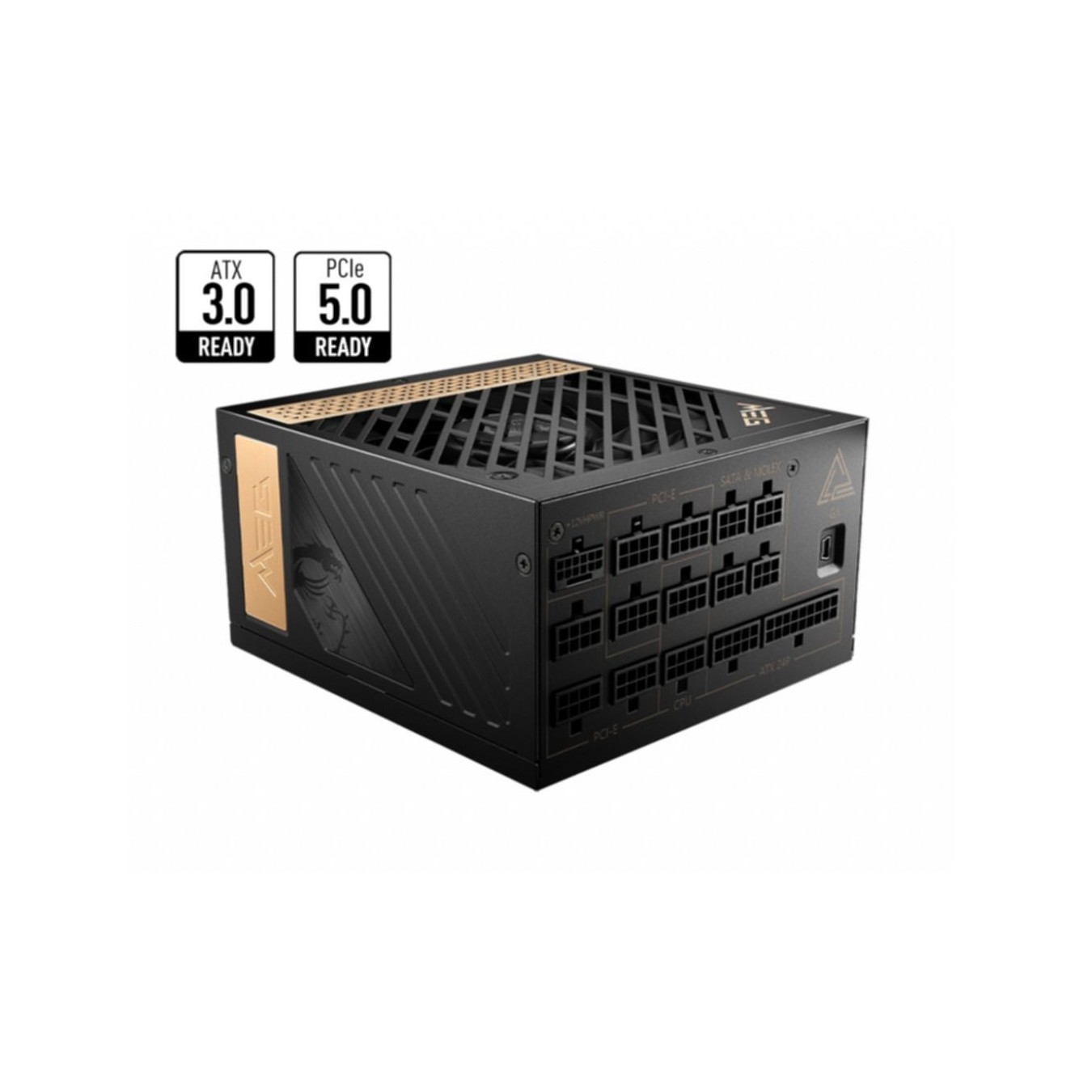 PC-Netzteil MSI MEG Ai1300P PCIE5 - Ai1300P PCIE5 - ATX3.0, 1300W, 80+ Gold, Fully Modular, Black
