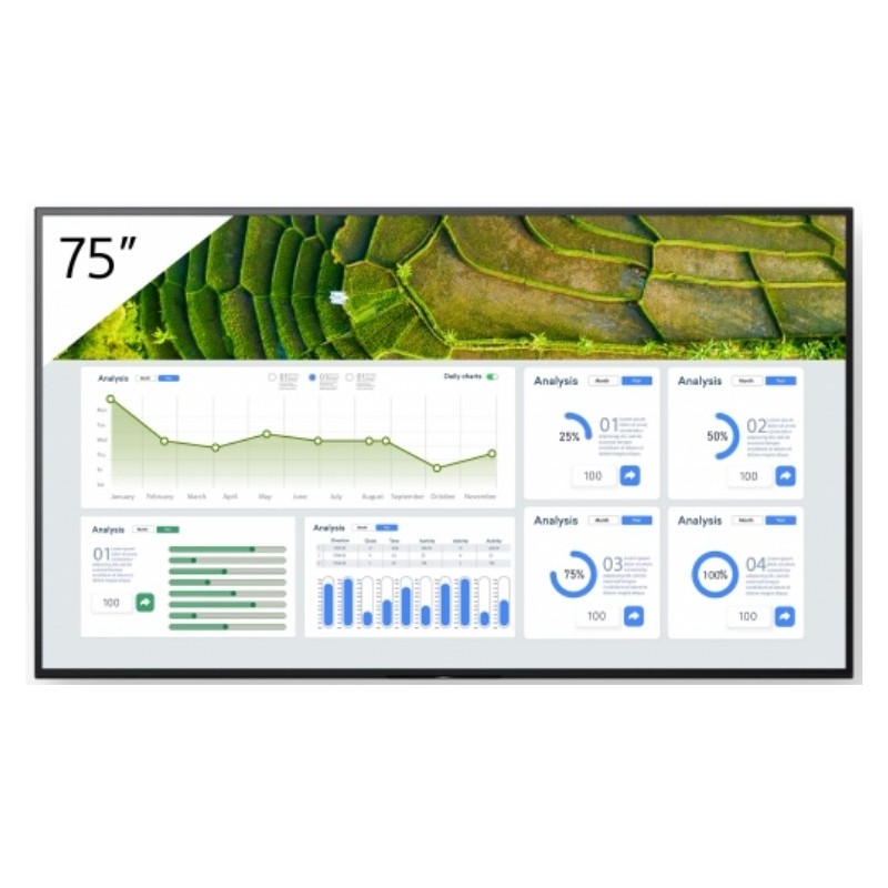 Buy FW-75BZ30L 75INCH PRO - Black, 75-inch 4K Android Signage, Dolby Vision HDR,... in Cyprus, Nicosia, Limassol, Larnaka, Pafos