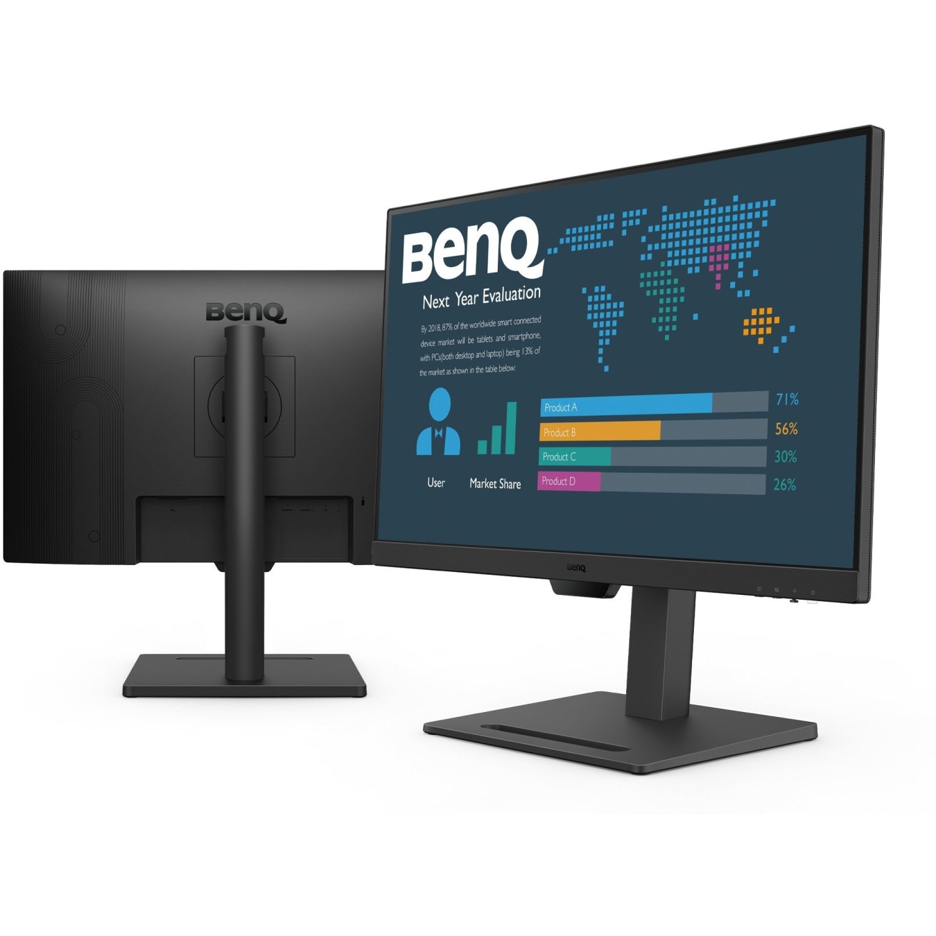BenQ BL2790T - 27-inch IPS Full HD Monitor - 100 Hz, 16:9, HDMI 1.4/DP 1.2, Height Adjustable, Black