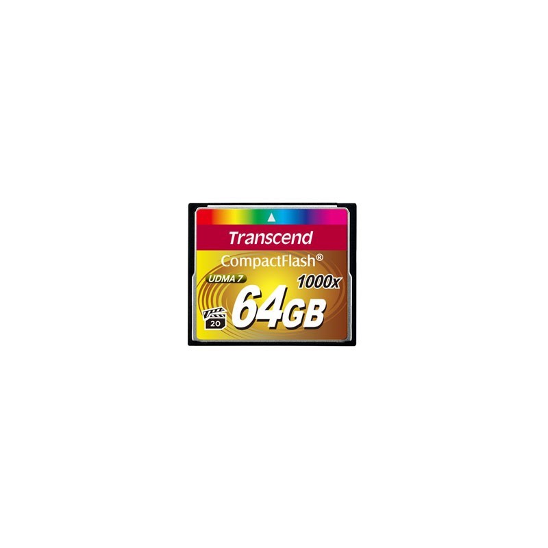 Buy CompactFlash Card 64GB - TS64GCF1000 - Black, MLC, 160/120 MB/s in Cyprus, Nicosia, Limassol, Larnaka, Pafos