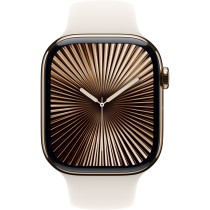 Apple Watch Series 10 - GPS + Cellular, 46mm Titanium Gold Case, Starlight Band - M/L — Buy in Cyprus with Fast Delivery