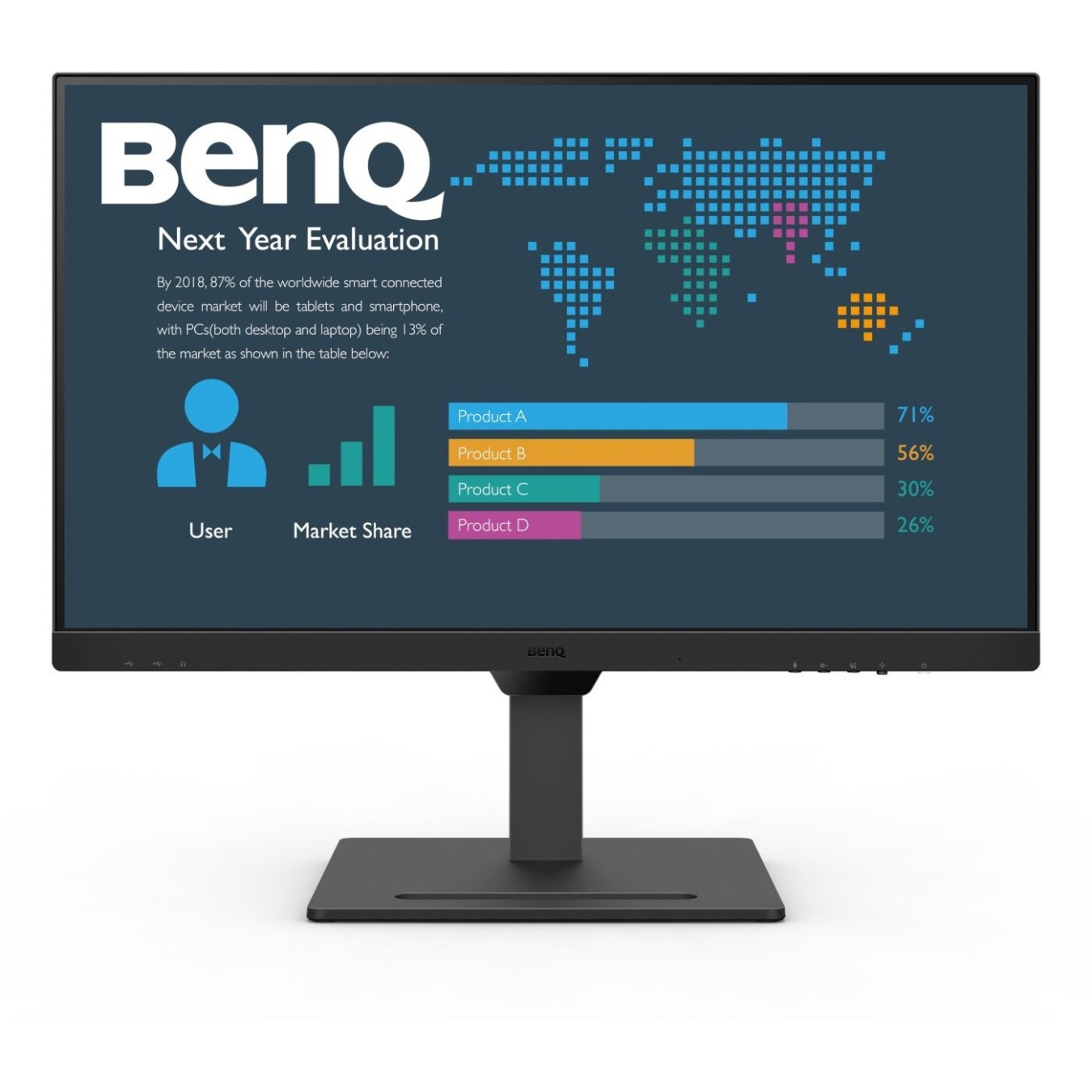 BenQ BL2790QT - 27-inch IPS QHD Flat Monitor - Black, 2560x1440, 75 Hz, USB-C/DP/HDMI — Buy in Cyprus with Fast Delivery