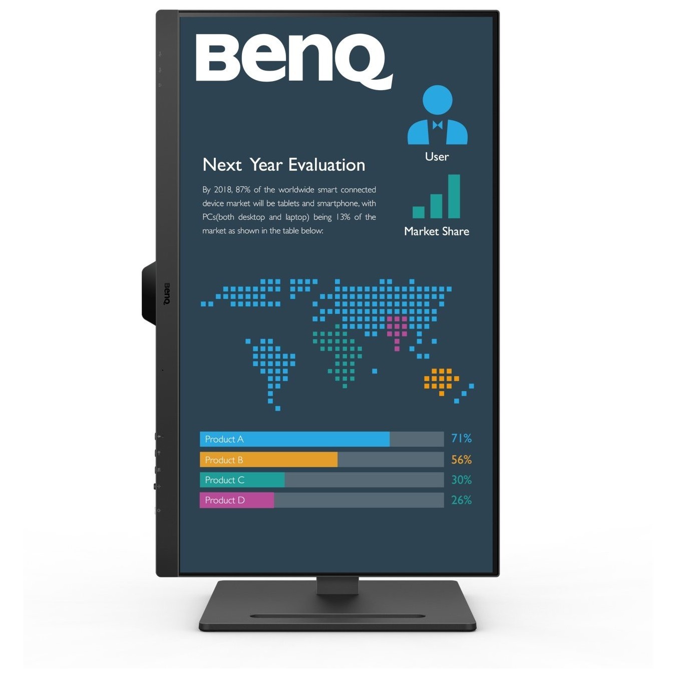 BenQ BL2790QT - 27-inch IPS QHD Flat Monitor - Black, 2560x1440, 75 Hz, USB-C/DP/HDMI — Buy in Cyprus with Fast Delivery