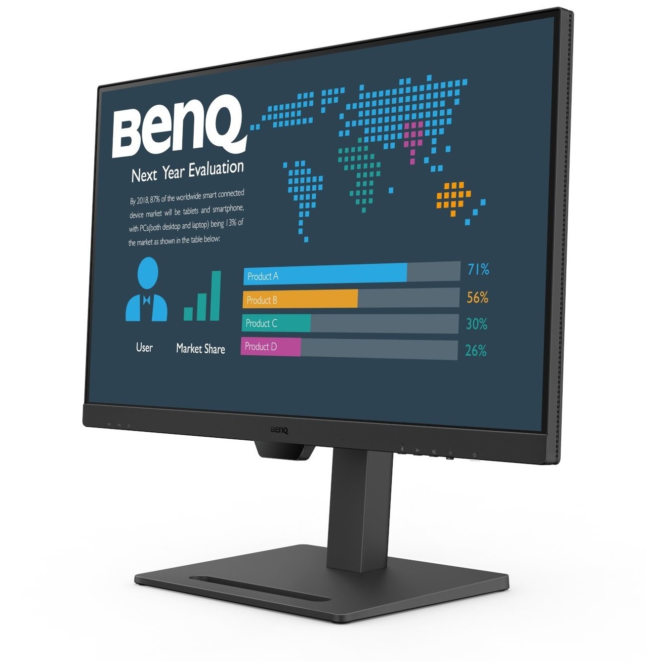 BenQ BL2790QT - 27-inch IPS QHD Flat Monitor - Black, 2560x1440, 75 Hz, USB-C/DP/HDMI — Buy in Cyprus with Fast Delivery
