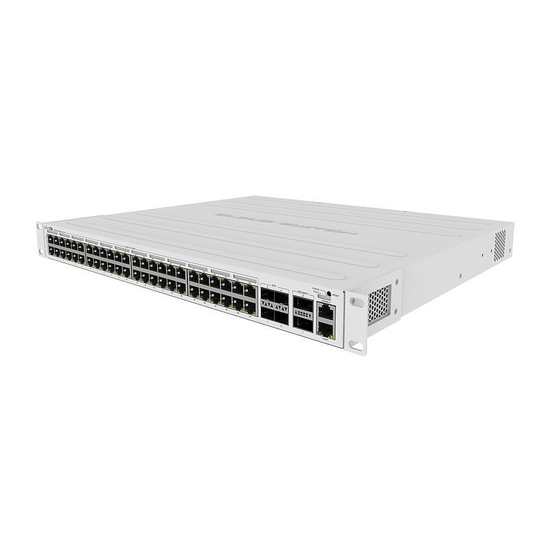 Buy MikroTik CRS354-48P-4S+2Q+RM - 48x PoE Gigabit, 4xSFP+, 2xQSFP+, RM, 1U, Man... in Cyprus, Nicosia, Limassol, Larnaka, Pafos