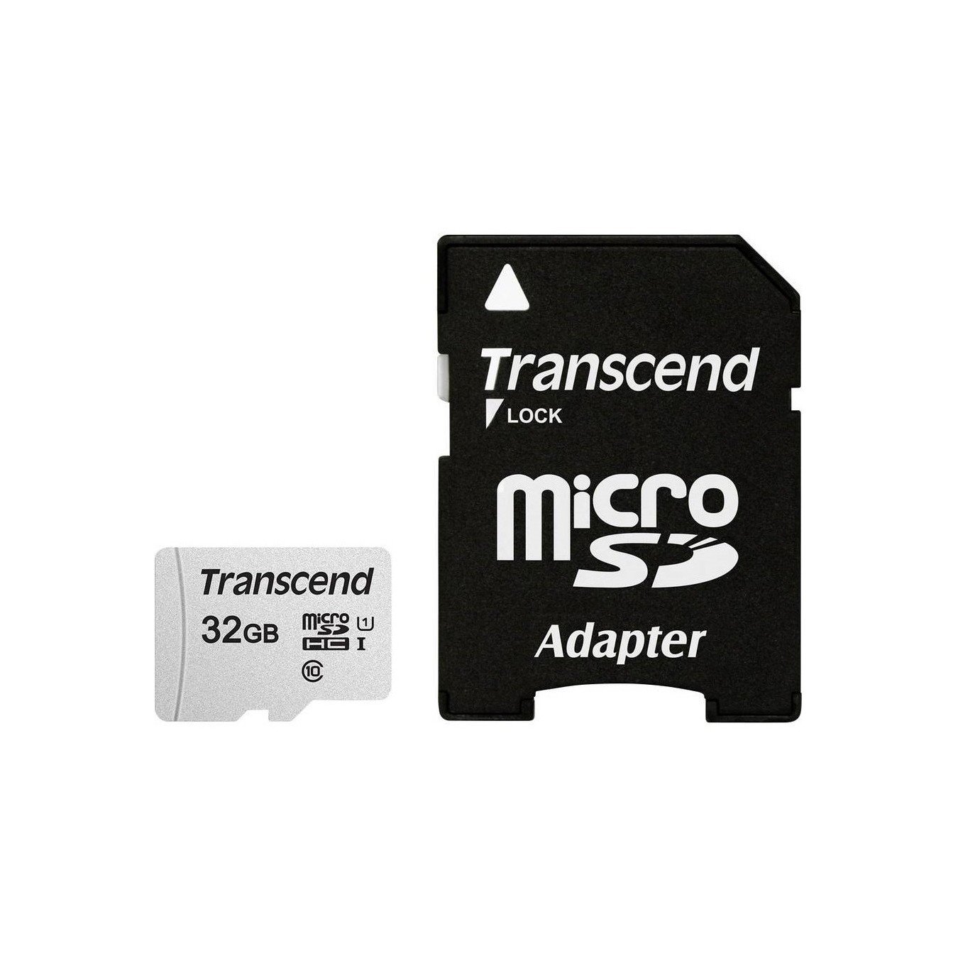 CARD microSD Card 32GB Transcend SDHC USD300S-A - Silver, 32GB microSD, U1, Class 10, 95 MB/s