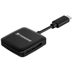 Buy Transcend Card Reader RDC3 - TS-RDC3 - Black, USB 3.2 Gen 1 Type-C, microSD/SD in Cyprus, Nicosia, Limassol, Larnaka, Pafos