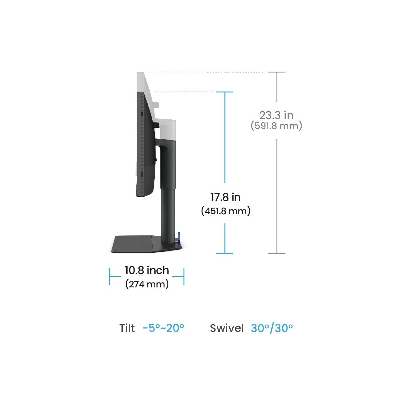 SW242Q 60.5CM 23.8IN IPS - SW242Q - Black, 2560x1600, 60Hz, 5ms HDR10 — Buy in Cyprus with Fast Delivery