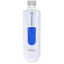 Transcend JetFlash 790 - 512GB USB 3.1 Type-A Capless (Black/White) — Buy in Cyprus with Fast Delivery