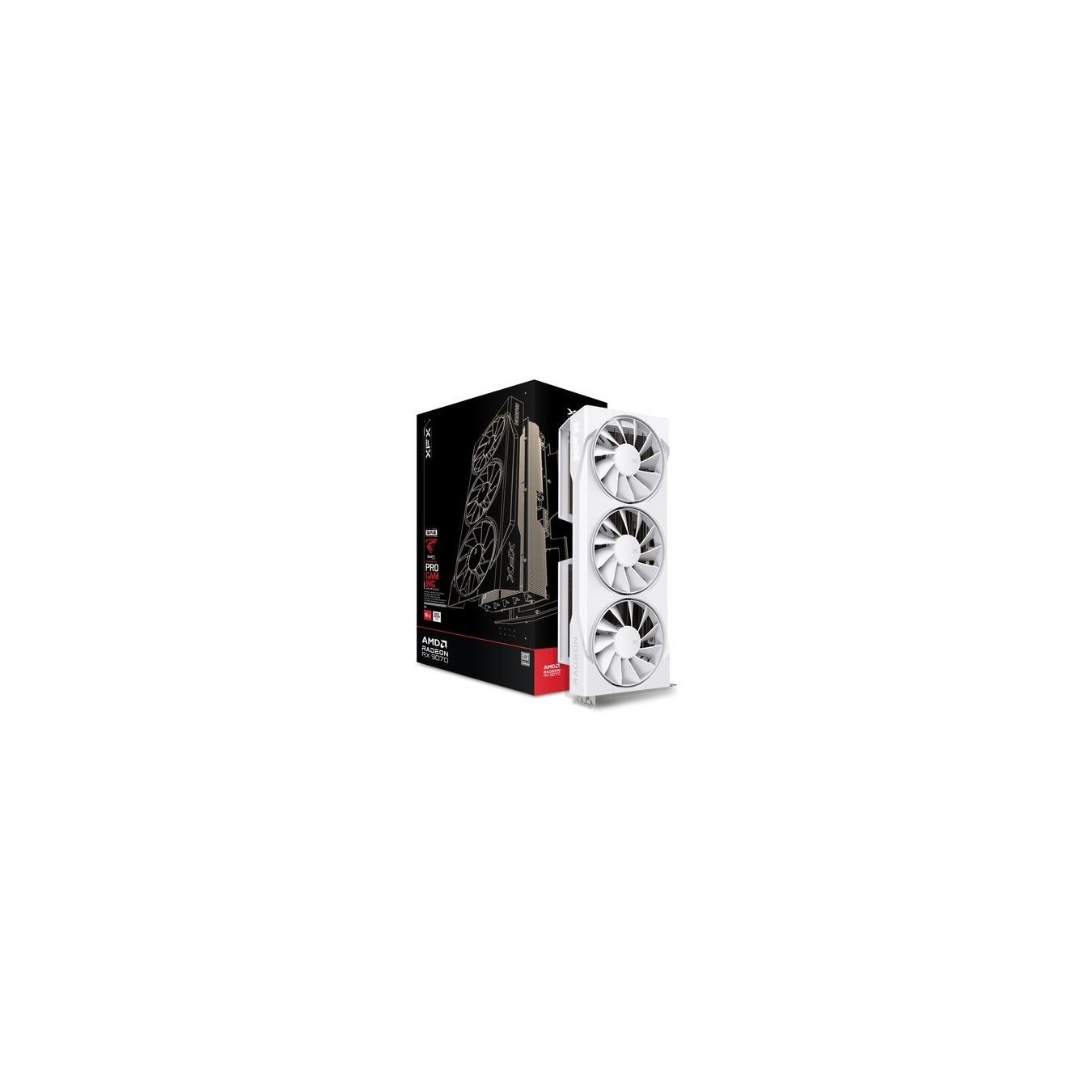 RX 9070 16GB XFX Swift Gaming OC - RX 9070 - White, GDDR6, 256-bit, PCIe 5.0 — Buy in Cyprus with Fast Delivery