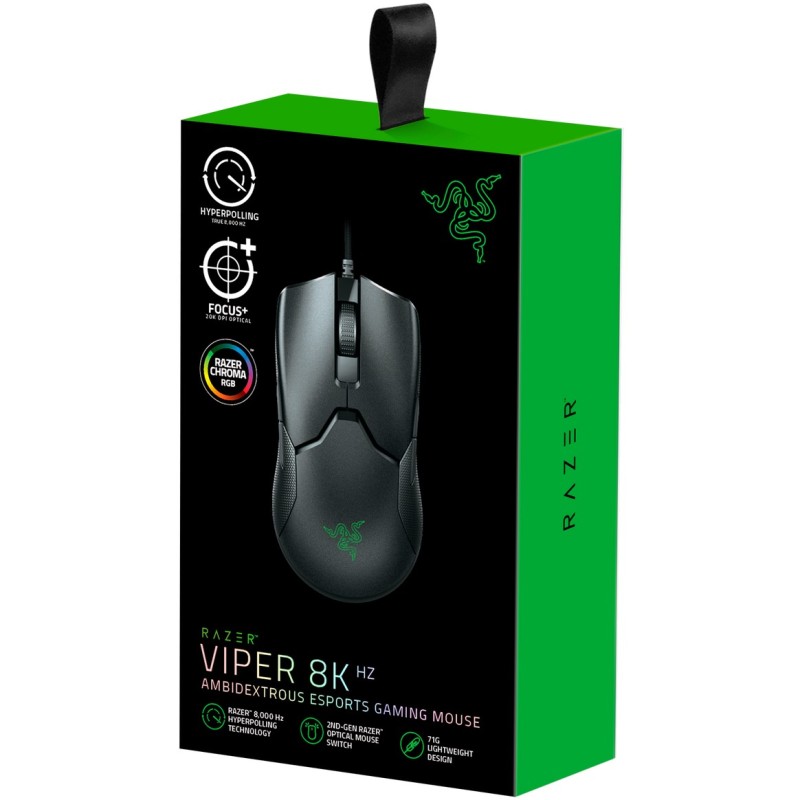 Buy Razer Viper 8KHz - Ambidextrous Gaming Mouse - 20,000 DPI - USB Type-A - Black in Cyprus, Nicosia, Limassol, Larnaka, Pafos